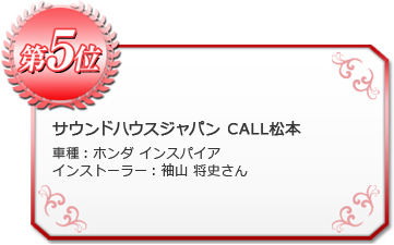 第5位 サウンドハウスジャパン CALL松本