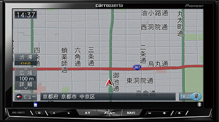 ターゲットマップ　道路重視モード