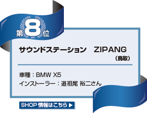 サウンドステーション ZIPANG（鳥取）車種：BMW X5 インストーラー：道祖尾 裕二さん
