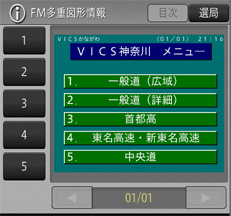 VICS/FM 多重放送　イメージ