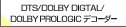 DTS/DOLBY DIGITAL/DOLBY PRO LOGICデコーダー