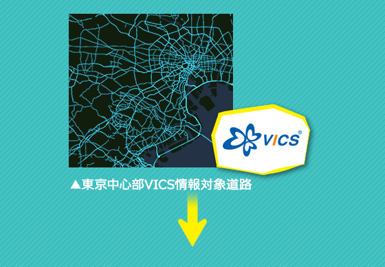 東京中心部VICS情報対象道路