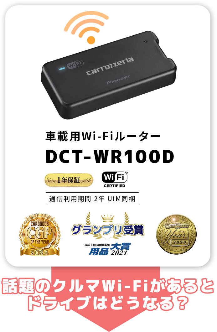 車載用Wi-Fiルーター DCT-WR100D