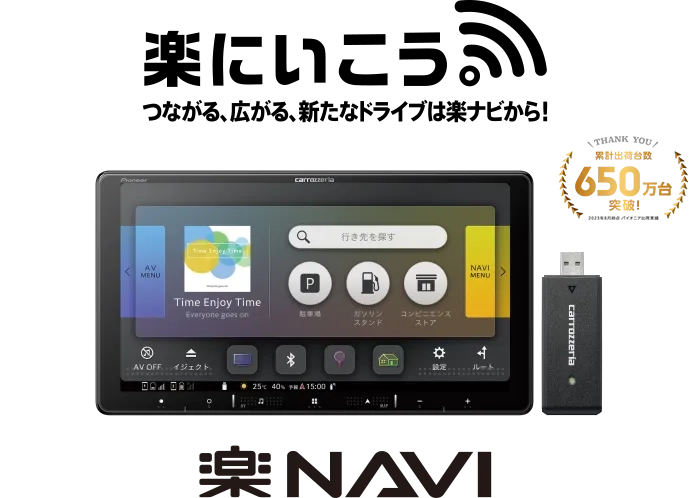 楽にいこう。ついに待望のオンライン化！楽NAVI