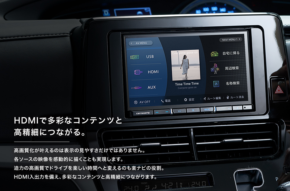 パイオニア 楽NAVI カロッツェリア AVIC-RZ812-D-