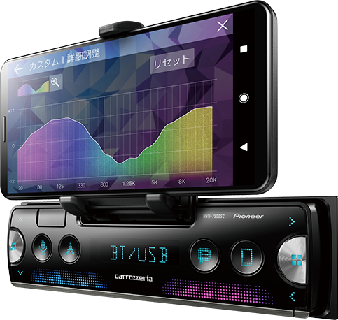 Pioneer パイオニア オーディオ MVH-7500SC 1D メカレス Bluetooth USB 