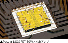 Power MOS FET 50W×4chアンプ
