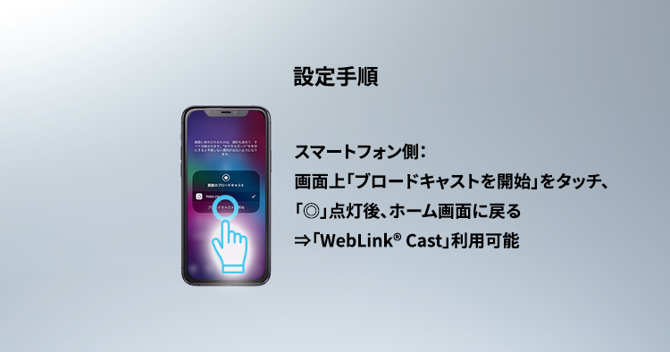 「WebLink® Cast」使用手順