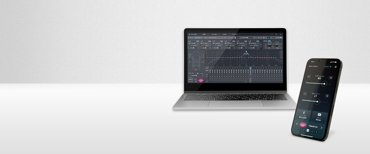 純正システムの音質を、多彩な調整機能でアップグレード