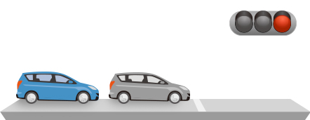 前方車両発進検知表示