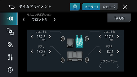 オーディオ調整操作