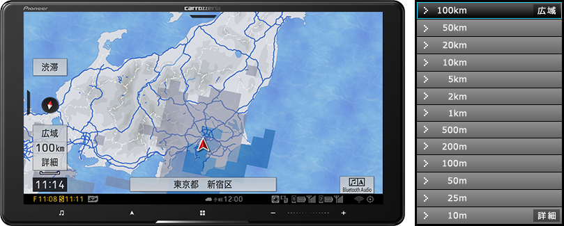 ノーマルビュー　100km
