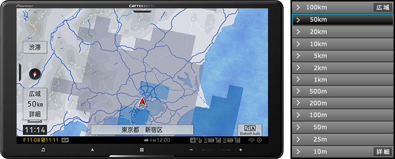 ノーマルビュー　50km