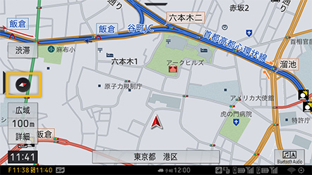 ヘディングアップ表示例