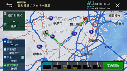6ルート地図表示