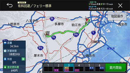6ルート地図表示