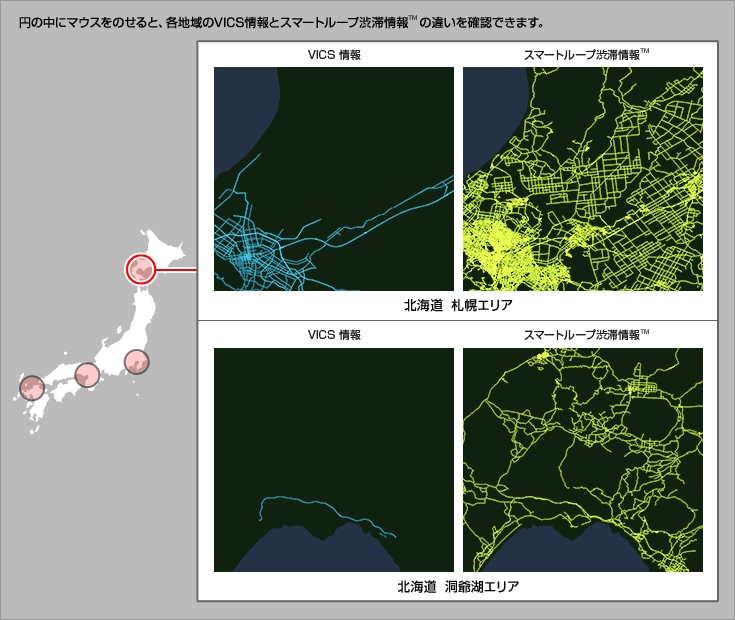 スマートループ渋滞情報™全道路対応