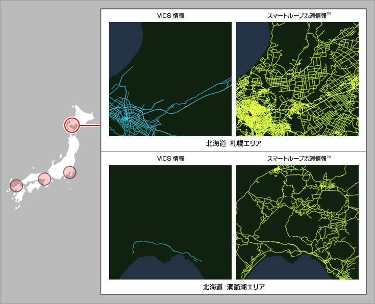 スマートループ渋滞情報™全道路対応