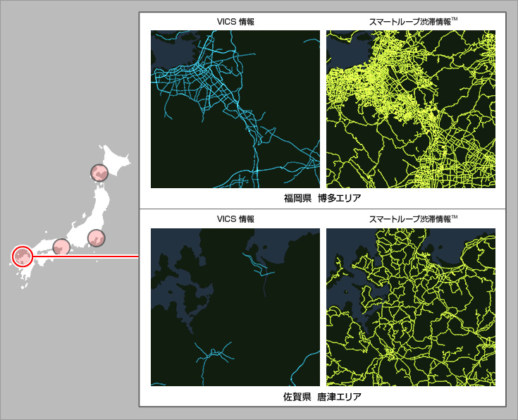 スマートループ渋滞情報™全道路対応
