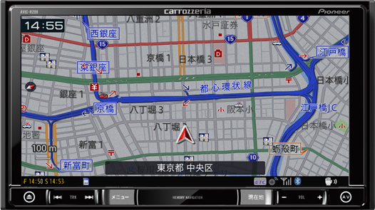 地図表示 | AVIC-RL09 / AVIC-RW09 / AVIC-RZ09 | 楽ナビ | カーナビ 