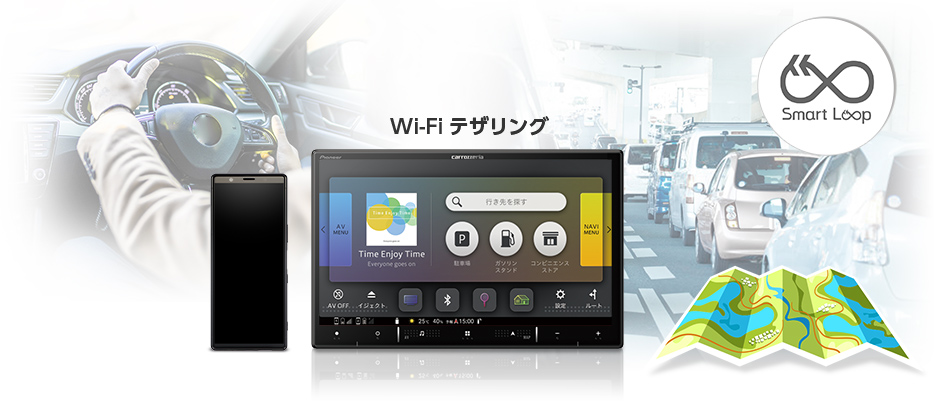 通信機能が利用できるWi-Fiテザリング対応