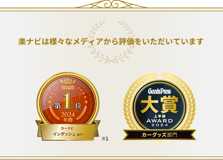 楽ナビは様々なメディアから評価をいただいています