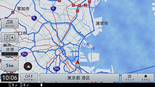 ヘディングアップビュー　5km