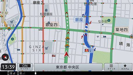 冠水注意地点表示