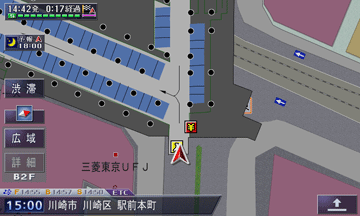 駐車場マップ走行画面表示例