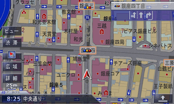 詳細市街地図表示例