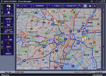 スマートループ渋滞情報画面例