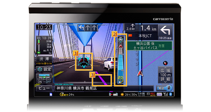 サイバーナビ AVIC-VH99CS AVIC-ZH99CS | ARヘッドアップディスプレイ ...