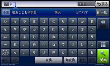 複数のキーワードから目的地を検索　イメージ