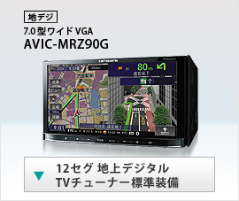 AVIC-MRZ90G/MRZ90II | 楽ナビLite | 地上デジタル放送