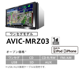 楽ナビLite AVIC-MRZ03 特長 | カーナビゲーション | carrozzeria