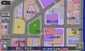 詳細市街地図（10mスケール）表示例