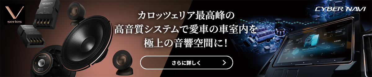 サイバーナビと組み合わせればそのポテンシャルを最大限に引き出す