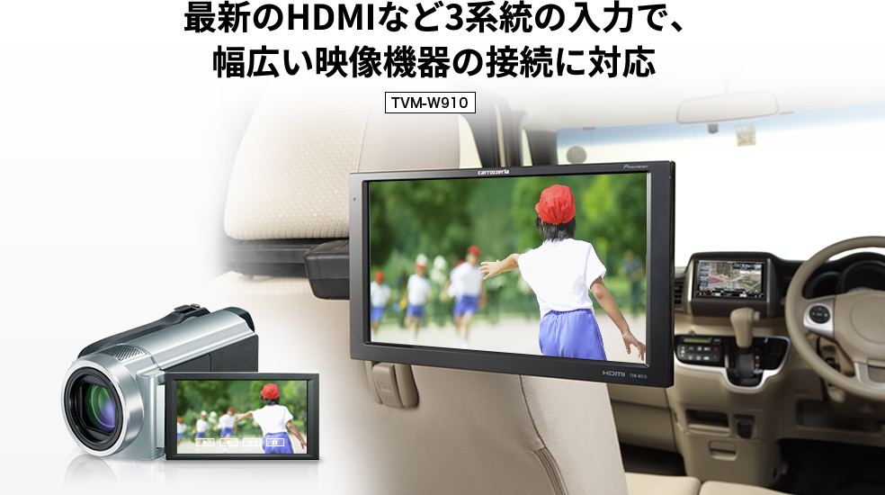 TVM-W910/TVM-W710 | モニター | システムアップ | カーナビ・カーAV 