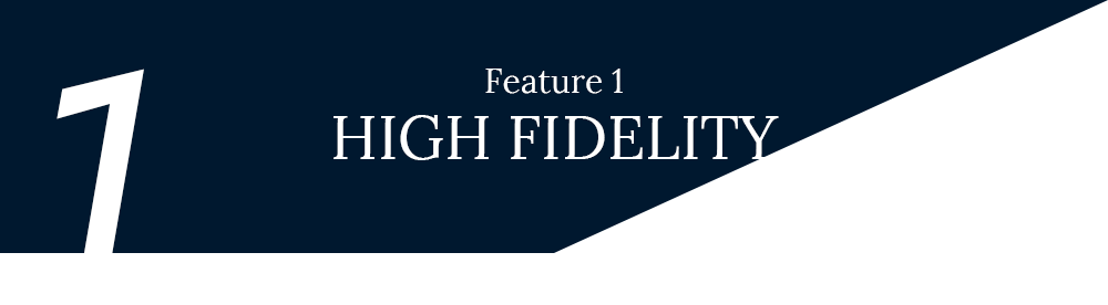 Feature 1 - HIGH FIDELITY