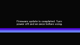 Firmware update is completed