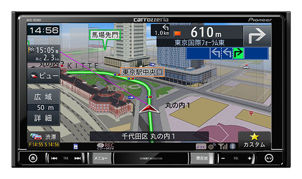 GPSアンテナ新品楽ナビカロッツェリアAVIC-RZ901 -R ナビ最新地図Bluetooth