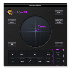 BDP CONTROL Screen